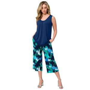���A�}���Y ���f�B�[�X �g�b�v�X T�V���c �h���[�v���X�T�C�Y Roaman's Women's Plusize Ultra Drape Tank Top Evening Blue �u���[