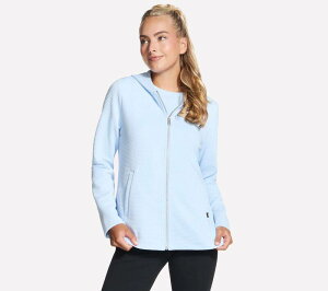 �X�P�b�`���[�Y ���f�B�[�X �A�E�^�[ �W���P�b�g�E�u���]�� Women'skechers Go Walk Everywhere Tunic Jacket Rain Blue �u���[