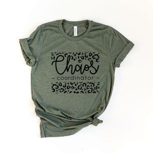 Simply Sage Market ���f�B�[�X �g�b�v�X T�V���c �O���t�B�b�N Simply Sage Market Leopard Chaos Coordinator Short Sleeve Graphic Tee Army Green �O���[��
