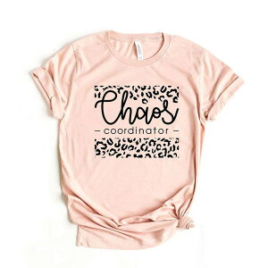 Simply Sage Market ���f�B�[�X �g�b�v�X T�V���c �O���t�B�b�N Simply Sage Market Leopard Chaos Coordinator Short Sleeve Graphic Tee Blush �u���b�V��