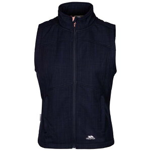 �g���X�p�X ���f�B�[�X �A�E�^�[ �W���P�b�g�E�u���]�� �W�� Trespass Womens/Ladies Mereb TP50 Softshellightweight Gilet Navy Marl �}�[��