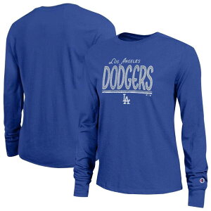 �`�����s�I�� ���f�B�[�X �g�b�v�X T�V���c Women's Champion Royalos Angeles Dodgers Long Sleeve T-Shirt Lad Blue �u���[