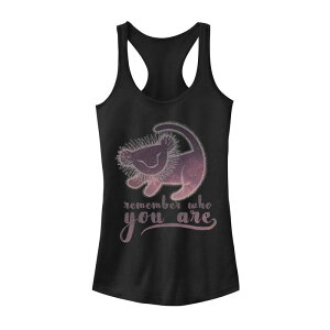 �f�B�Y�j�[ ���f�B�[�X �g�b�v�X T�V���c Juniors' Disney's The Lion King Simba Remember Who You Are Painting Tank Top Black �u���b�N