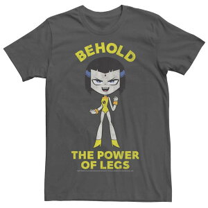 �A�j���L�����N�^�[ ���f�B�[�X �g�b�v�X T�V���c Licensed Character Men's DComics Teen Titans Go! Raven Behold The Power Of Legs Tee Charcoal Heather �`���R�[��