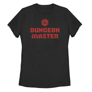 �A�j���L�����N�^�[ ���f�B�[�X �g�b�v�X T�V���c ���S �O���t�B�b�N Licensed Character Juniors' Dungeons & Dragons Dungeon Master Logo Graphic Tee Black �u���b�N