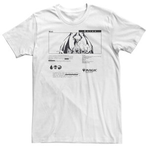 �A�j���L�����N�^�[ ���f�B�[�X �g�b�v�X T�V���c �g�[�� Licensed Character Big & Tall Magic: The Gathering Nicol Bolastreet Inspired Tee White �z���C�g