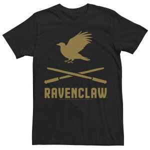 �A�j���L�����N�^�[ ���f�B�[�X �g�b�v�X T�V���c ���S Licensed Character Men's Harry Potteravenclaw Crossed Wands Logo Tee Black �u���b�N