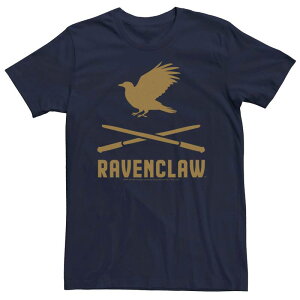 �A�j���L�����N�^�[ ���f�B�[�X �g�b�v�X T�V���c ���S Licensed Character Men's Harry Potteravenclaw Crossed Wands Logo Tee Navy �l�C�r�[