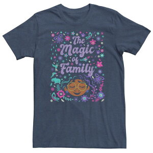 �f�B�Y�j�[ ���f�B�[�X �g�b�v�X T�V���c �g�[�� Big & Tall Disney Encanto The Magic Ofamily Collage Poster Tee Navy Heather �w�U�[