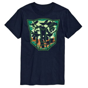 �A�j���L�����N�^�[ ���f�B�[�X �g�b�v�X T�V���c �g�[�� ���S Licensed Character Big & Tall Transformers Autobot Jungle Logo Tee Navy �l�C�r�[