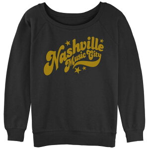�A���u�����f�b�h ���f�B�[�X �g�b�v�X T�V���c �p�C�� �O���t�B�b�N Unbranded Juniors' Nashville Musical City Graphic Slouchy Terry Black �u���b�N