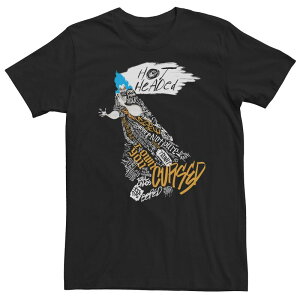 �f�B�Y�j�[ ���f�B�[�X �g�b�v�X T�V���c �g�[�� Big & Tall Disney Villains Hades Hot Headed Word Fill Tee Black �u���b�N