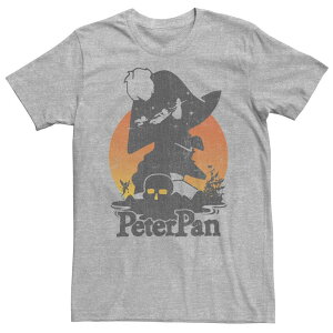 �f�B�Y�j�[ ���f�B�[�X �g�b�v�X T�V���c �g�[�� Big & Tall Disney Peter Pan Fly To Neverland Hook Silhouettee Athletic Heather �w�U�[