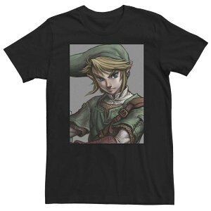 �A�j���L�����N�^�[ ���f�B�[�X �g�b�v�X T�V���c Licensed Character Men's Legend of Zelda Link Twilight Face Portraitee Black �u���b�N