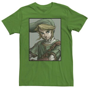 �A�j���L�����N�^�[ ���f�B�[�X �g�b�v�X T�V���c Licensed Character Men's Legend of Zelda Link Twilight Face Portraitee Kelly