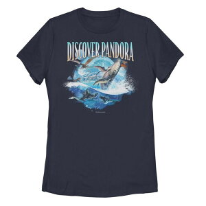 �A�j���L�����N�^�[ ���f�B�[�X �g�b�v�X T�V���c Licensed Character Juniors' Avatar Discover Pandora Sea & Air Creatures Tee Navy �l�C�r�[