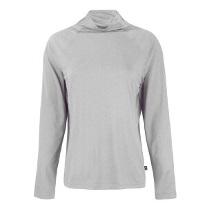 �J�b�^�[�A���h�o�b�N ���f�B�[�X �g�b�v�X T�V���c �X�^���h�l�b�N Cutter & Buck Coastlinepicomfort Womens Eco Funnel Neck Concrete