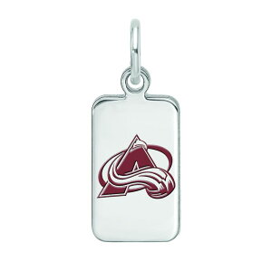 yz SA[g fB[X uXbgEoOEANbg ANZT[ LogoArt Sterling Silver Enamel Colorado Avalanche Tag Pendant Silver
