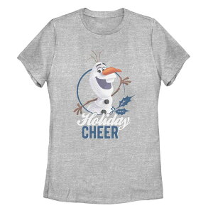 �f�B�Y�j�[ ���f�B�[�X �g�b�v�X T�V���c Disney Juniors' Frozen Olaf Holiday Cheer Tee Athletic Heather �w�U�[