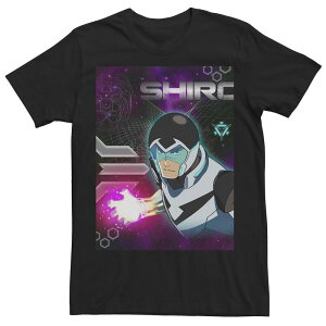 �A�j���L�����N�^�[ ���f�B�[�X �g�b�v�X T�V���c �O���t�B�b�N Licensed Character Men's Voltron Shiro Space Poster Graphic Tee Black �u���b�N
