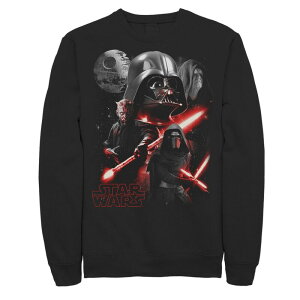 �X�^�[ �E�H�[�Y ���f�B�[�X �g�b�v�X T�V���c �X�E�F�b�g Men'star Wars Villains Collage Sweatshirt Black �u���b�N