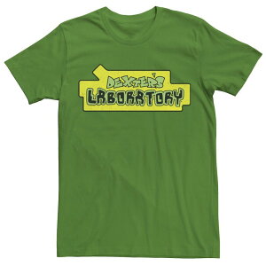 �A�j���L�����N�^�[ ���f�B�[�X �g�b�v�X T�V���c ���S Licensed Character Men's Dexter's Laboratory Originalogo Tee Kelly