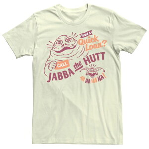 �X�^�[ �E�H�[�Y ���f�B�[�X �g�b�v�X T�V���c Men'star Wars Jabba The Hutt Need A Quick Loan Tee Natural