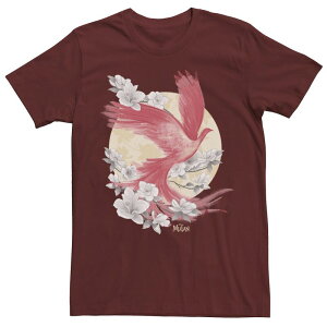 �A�j���L�����N�^�[ ���f�B�[�X �g�b�v�X T�V���c �t�����[�� �t�����[ Licensed Character Men's Mulan Phoenix Floral Tee Cardinal