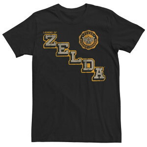 �A�j���L�����N�^�[ ���f�B�[�X �g�b�v�X T�V���c Licensed Character Men's Nintendo The Legend Of Zelda Triforce Crestee Black �u���b�N
