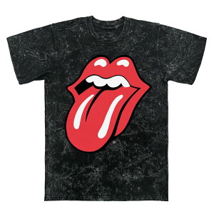 �A�j���L�����N�^�[ ���f�B�[�X �g�b�v�X T�V���c ���S �O���t�B�b�N Licensed Character Men's Rolling Stones Tongue Logo Mineral Wash Graphic Tee Black Mineral Wash �u���b�N