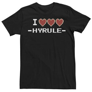 �A�j���L�����N�^�[ ���f�B�[�X �g�b�v�X T�V���c Licensed Character Men's Zelda Hyrule Tee Black �u���b�N