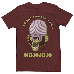 �A�j���L�����N�^�[ ���f�B�[�X �g�b�v�X T�V���c Licensed Character Men's Cartoonetwork Mojojojo Powerpuff Girls Tee Cardinal