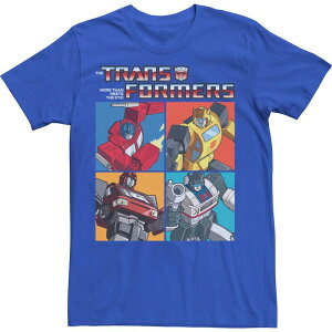 �A�j���L�����N�^�[ ���f�B�[�X �g�b�v�X T�V���c Licensed Character Men's Transformers Autobots Box Up Tee Royal