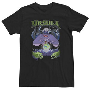 �f�B�Y�j�[ ���f�B�[�X �g�b�v�X T�V���c �g�[�� Big & Tall Disney The Little Mermaid Ursula Cauldron Dark Portraitee Black �u���b�N
