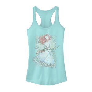 �f�B�Y�j�[ ���f�B�[�X �g�b�v�X T�V���c Disney's Brave Juniors' Merida Watercolor Nouveau Tank Top Cancun