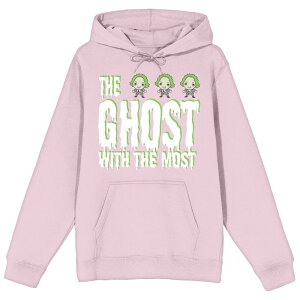 �A�j���L�����N�^�[ ���f�B�[�X �g�b�v�X T�V���c �p�[�J�[ Licensed Character Men's Beetlejuice The Ghost Hoodie Pink �s���N