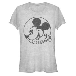 �f�B�Y�j�[ ���f�B�[�X �g�b�v�X T�V���c �O���t�B�b�N Disney's Mickey and Friends Mickey Juniors' Legend 28 Graphic Tee Athletic Heather �w�U�[