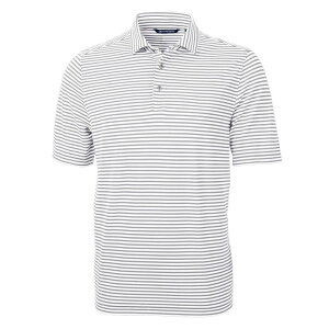�J�b�^�[�A���h�o�b�N ���f�B�[�X �g�b�v�X T�V���c �|���V���c �g�[�� Cutter & Buck Virtueco Pique Stripe Recycled Mens Big and Tall Polo Polished �X�g���C�v