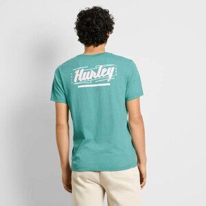 �n�[���[ ���f�B�[�X �g�b�v�X T�V���c �O���t�B�b�N Men's Hurley Sun Lined Graphic Tee Broken Jade