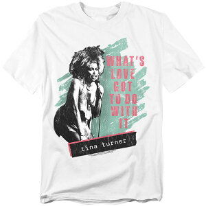 �A�j���L�����N�^�[ ���f�B�[�X �g�b�v�X T�V���c �g�[�� �O���t�B�b�N Licensed Character Big & Tall Tina Turner What's Love Goto Do With It Graphic Tee White �z���C�g