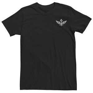 �A�j���L�����N�^�[ ���f�B�[�X �g�b�v�X T�V���c Licensed Character Men's Nintendo Legend of Zelda Hyrule Crestriforce Tee Black �u���b�N