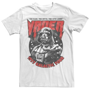 �X�^�[ �E�H�[�Y ���f�B�[�X �g�b�v�X T�V���c Men'star Wars Darth Vader 1977 Galactic Tour Tee White �z���C�g