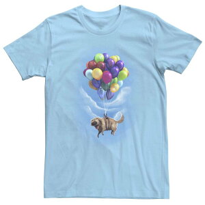 �f�B�Y�j�[ �s�N�T�[ ���f�B�[�X �g�b�v�X T�V���c Disney / Pixar's Up Dug Men's Balloon Floating Tee Light Blue �u���[