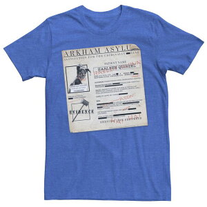 �A�j���L�����N�^�[ ���f�B�[�X �g�b�v�X T�V���c Licensed Character Men's Batman Harley Quinn Akham Asylum Records Tee Royal Heather �w�U�[