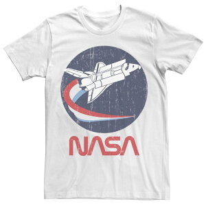 �A�j���L�����N�^�[ ���f�B�[�X �g�b�v�X T�V���c Licensed Character Men's NASA Shuttle Three Color Swoosh Circle Tee White �z���C�g