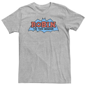 �A�j���L�����N�^�[ ���f�B�[�X �g�b�v�X T�V���c �g�[�� ���S Licensed Character Big & Tall DComics Robin The Teen Wonder Classic Logo Tee Athletic Heather �w�U�[