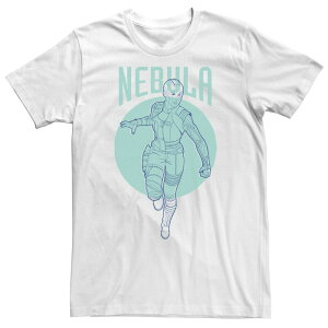 �}�[�x�� ���f�B�[�X �g�b�v�X T�V���c �g�[�� Big & Tall Marvel Avengers Endgame Nebula Outline Poster Tee White �z���C�g