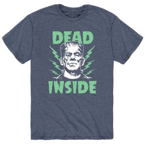 �A�j���L�����N�^�[ ���f�B�[�X �g�b�v�X T�V���c Licensed Character Men's Classic Monsters Dead Inside Tee Blue �u���[