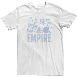 �X�^�[ �E�H�[�Y ���f�B�[�X �g�b�v�X T�V���c �g�[�� �G���p�C�A Big & Tall Star Wars Empire Blue Hue Stamp Tee White �z���C�g