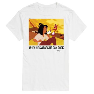 �f�B�Y�j�[ ���f�B�[�X �g�b�v�X T�V���c �g�[�� �O���t�B�b�N Disney's Mulan Big & Tall He Can Cook Graphic Tee White �z���C�g